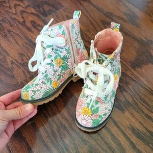 Cat & Jack floral toddler boots